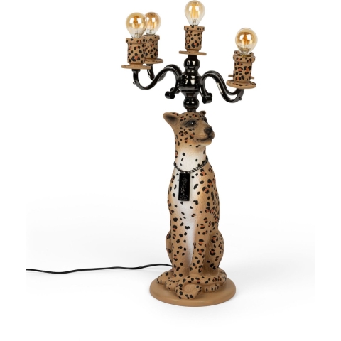 Bold Monkey Proudly Crowned Panther vloerlamp spotted - Beige