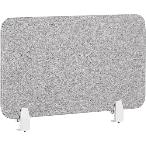Beliani - WALLY - Bureauscherm - Grijs - 80 cm - Polyester