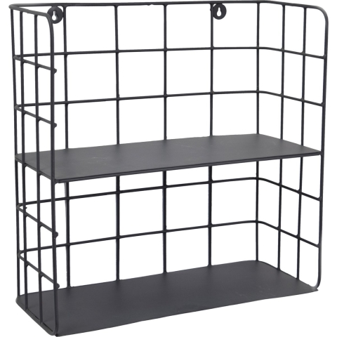 LOFT42 Racky Wandrek Vierkant - Metaal - Mat Zwart - 42x42x17