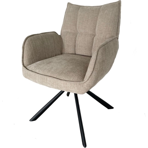 Hygge Interiors Select Marilla Draaistoel Zand set van 2