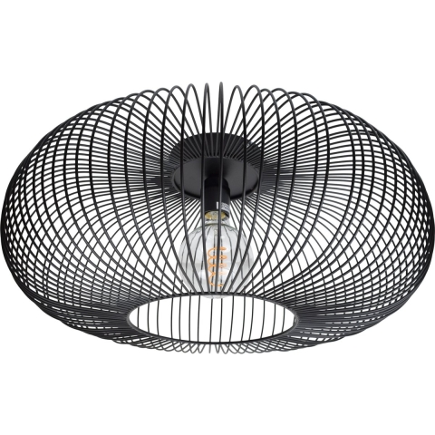 Urban Interiors Meya plafondlamp XL - Metaal - Zwart - Ø50