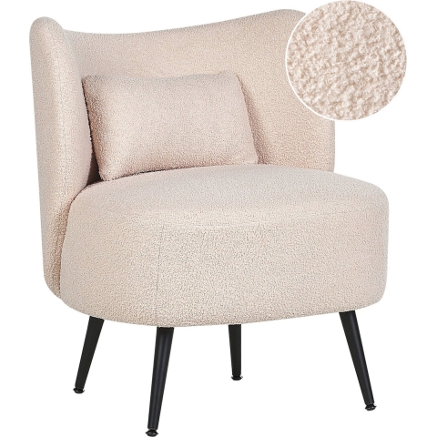 Beliani - OTSBY - Fauteuil - Beige - Bouclé