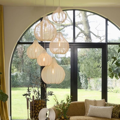 Light & Living Light&living Hanglamp Ø29x31 cm ELATI zand