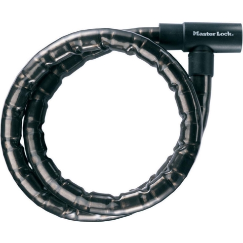Masterlock Steel armoured cable 2.00m x Ø 22mm w/4 keysvinyl cover - colour : bl - 8218EURDPS