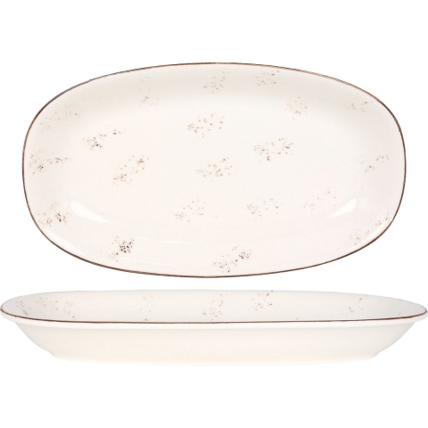 Bonna Serveerschaal - Grain - Porselein - 34x19 cm - set van 2