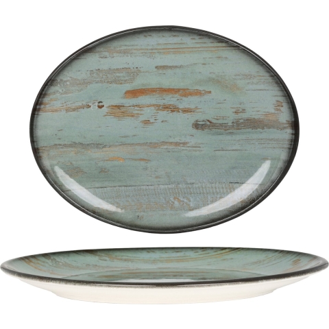 Bonna Serveerschaal - Madera - Porselein - 31x24 cm - set van 2