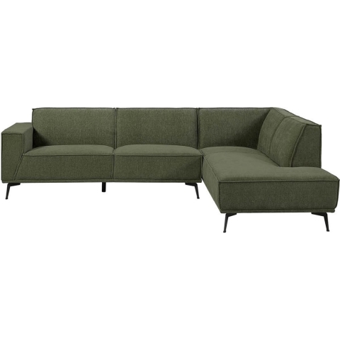 Anli-Style Tower living Leeds 2,5-seater AL + Ottoman R Bottle Green