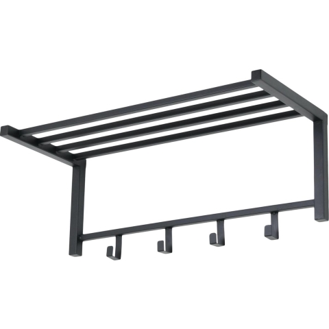 LOFT42 Bergamo Kapstok - Zwart - Metaal - 4 haken