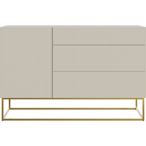 NADUVI Collection Vesper Dressoir - B 140 cm - Greige / Goud