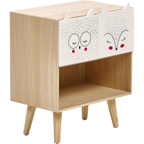 Beliani - RUPERT - Nachtkastje - Licht hout - MDF