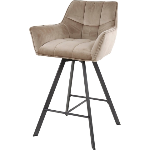 Fraaai - Ramon draaibare barstoel - 69 cm - velvet - champagne
