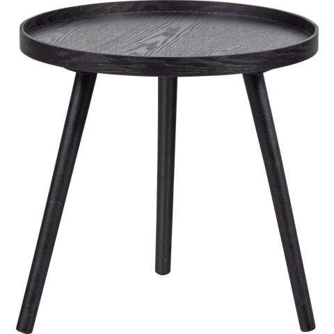 WOOOD Mesa Bijzettafel H 45 x Ø 45 cm - Zwart