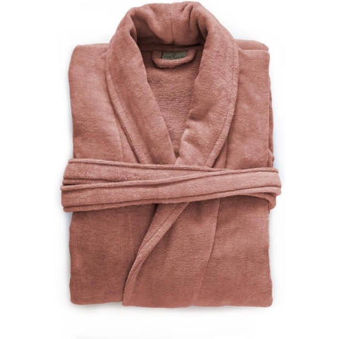 LINNICK Pure Badjas Velours rose L