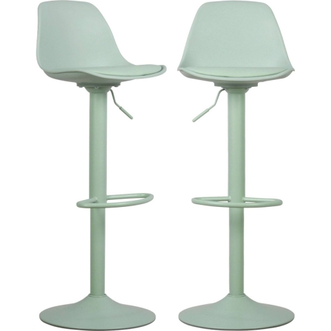 sweeek - Verstelbare barkruk 61,5|83,5cm kunstleer (set van 2)