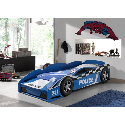 LUCEVI - Peuter Police Car - 173x75x41cm - Blauw
