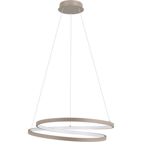 EGLO Ruotale Hanglamp - LED - Ø 55 cm - Zandkleur|Beige|Wit