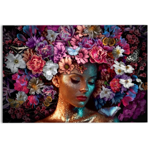 Reinders - Sparkling Floral - Glasschilderij 78x116cm