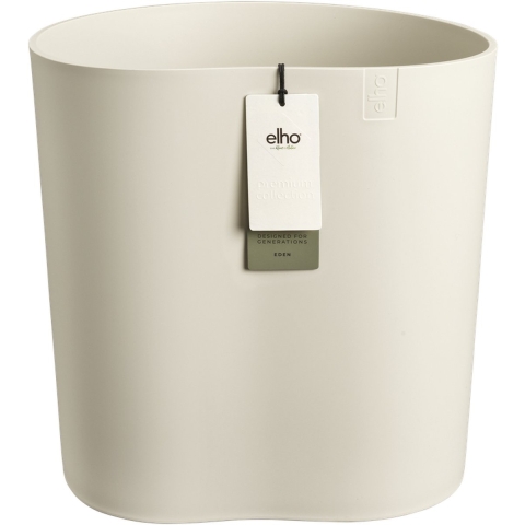 Elho Eden Aquacare Medium 40 - Linnen wit - L 42 x B x H 42 cm - Binnen en Buiten - 100% gerecycled