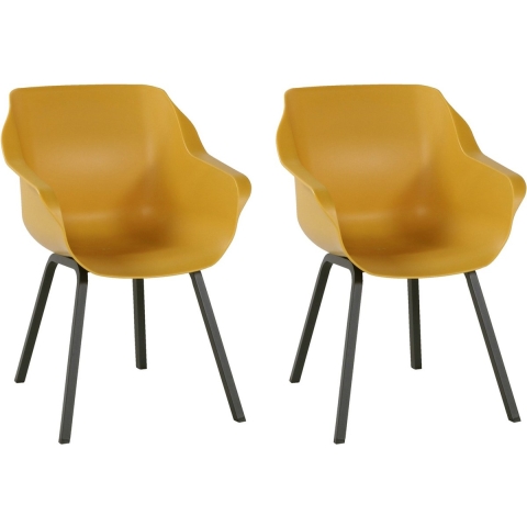 Hartman Sophie Element Tuinstoel - Set van 2 - Curry Yellow