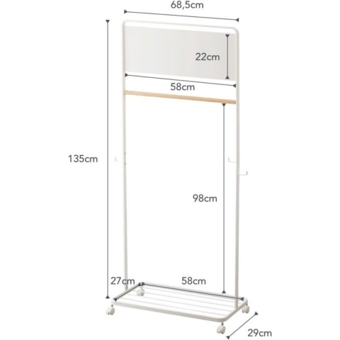 Yamazaki Tower Kledingrek - Wit
