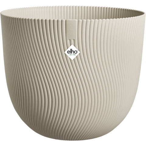 Elho Sereh Rond - Beige - Ø 39 x H 33 cm - Binnen en Buiten - 100% gerecycled