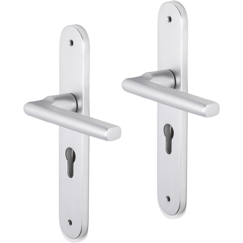 Impresso Leeds Aluminium op Ovaal schild met schroeven