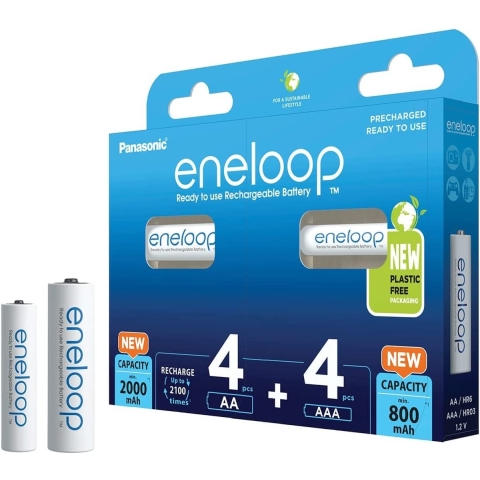 Panasonic Oplaadbare batterijenset AAA, AA 8 stuk(s)