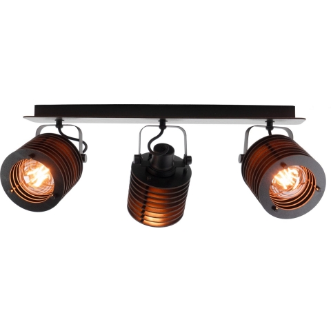 EGLO Segovia Spot - E27 - 57,5 cm - Zwart - Staal|Hout