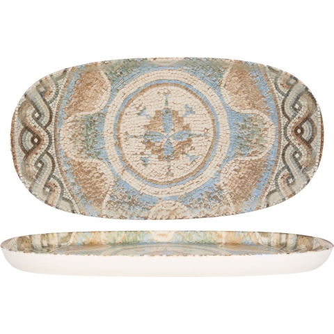 Rinart Serveerschaal - Celest - Porselein - 35x18 cm - set van 2