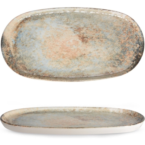 Rinart Serveerschaal - Obvara - Porselein - 35x18 cm - set van 2