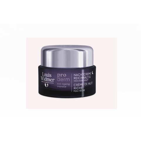 Louis Widmer Proderm Nachtcrème Rijke Textuur (zonder Parfum) | 50 ml
