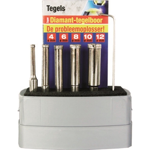 Rotec Diamant - tegelborenset 5, 6, 8, 10, 12mm - 7589005