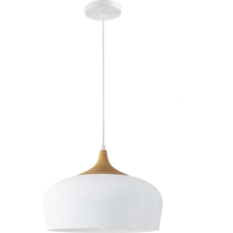 QUVIO Hanglamp rond wit - QUV5064L-WHITE