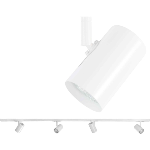Railsysteem Trackline 150cm Wit incl. 4 Cilinder Spots