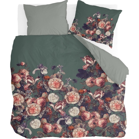 Byrklund - Dekbedovertrek Flower Bomb - 200x220 - Groen