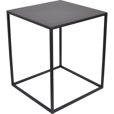 LOFT42 Aron Bijzettafel vierkant - zwart metaal - 38x38x40