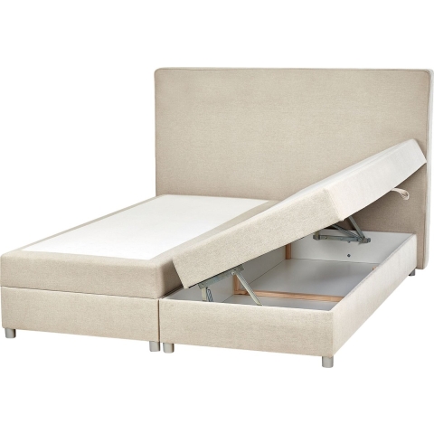Beliani - ADMIRAL - Boxspringbed - Beige - 160 x 200 cm - Polyester