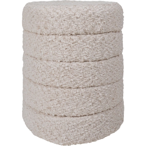 Home67 - Poef Rosa Naturel 53 x ø43 cm