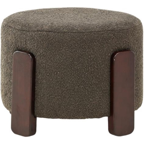 Svea - Nova hocker - boucle - donkergrijs