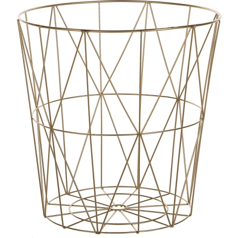 Beliani - LANARK - Bijzettafel - Goud| Lichte houtkleur - MDF