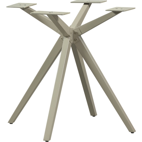 WOOOD Holland Kruispoot - Metaal - Dakargrau - 72x80x80