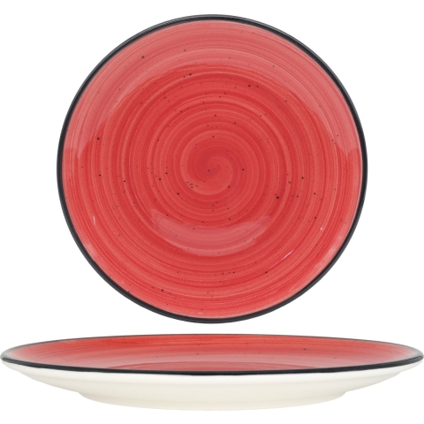 Bonna Gebaksbord - Aura Passion - Porselein - 23 cm - set van 6