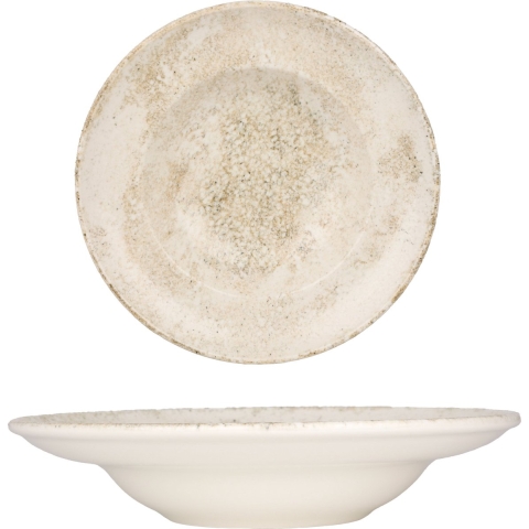 Bonna Pastabord - Nacrous - Porselein - 24 cm 400 cc - set van 2