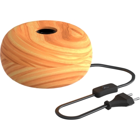 Calex Tafellamp Rond - Hout - E27 - Excl. Lichtbron