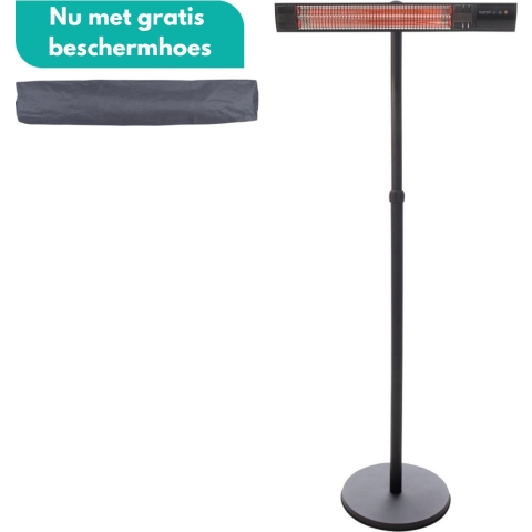 Sunred - COMBIDEAL - Heater & Hoes - Dark lijn - Zwart - Staand model