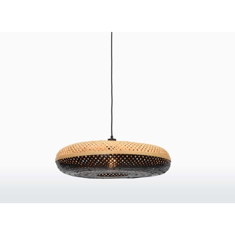 GOOD&MOJO Hanglamp Palawan - Bamboe|Zwart - Ø60cm