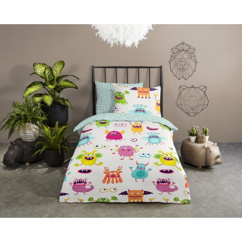 Good Morning Kinderdekbedovertrek BOOH 140x200|220 cm gebroken wit