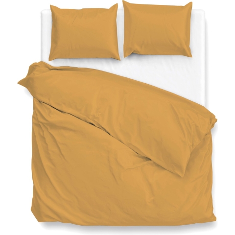 Zo Home Satinado Dekbedovertrekset Uni Katoen Satijn - ochre gold