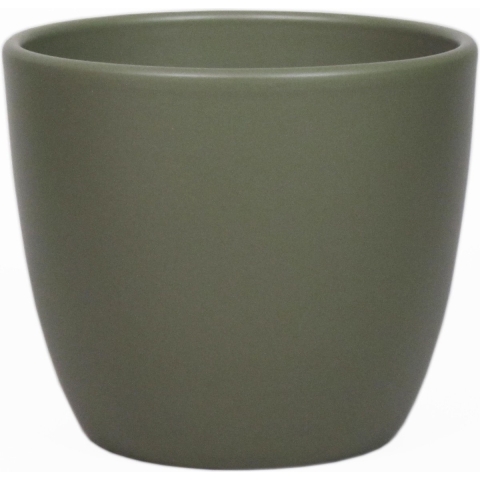 Floran Plantenpot - groen - mat - keramiek - 32 x 27 cm