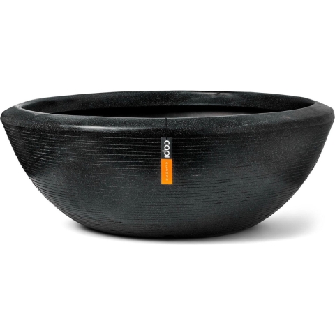 Capi Europe Schaal laag Arc Granite - 61x25 - Zwart